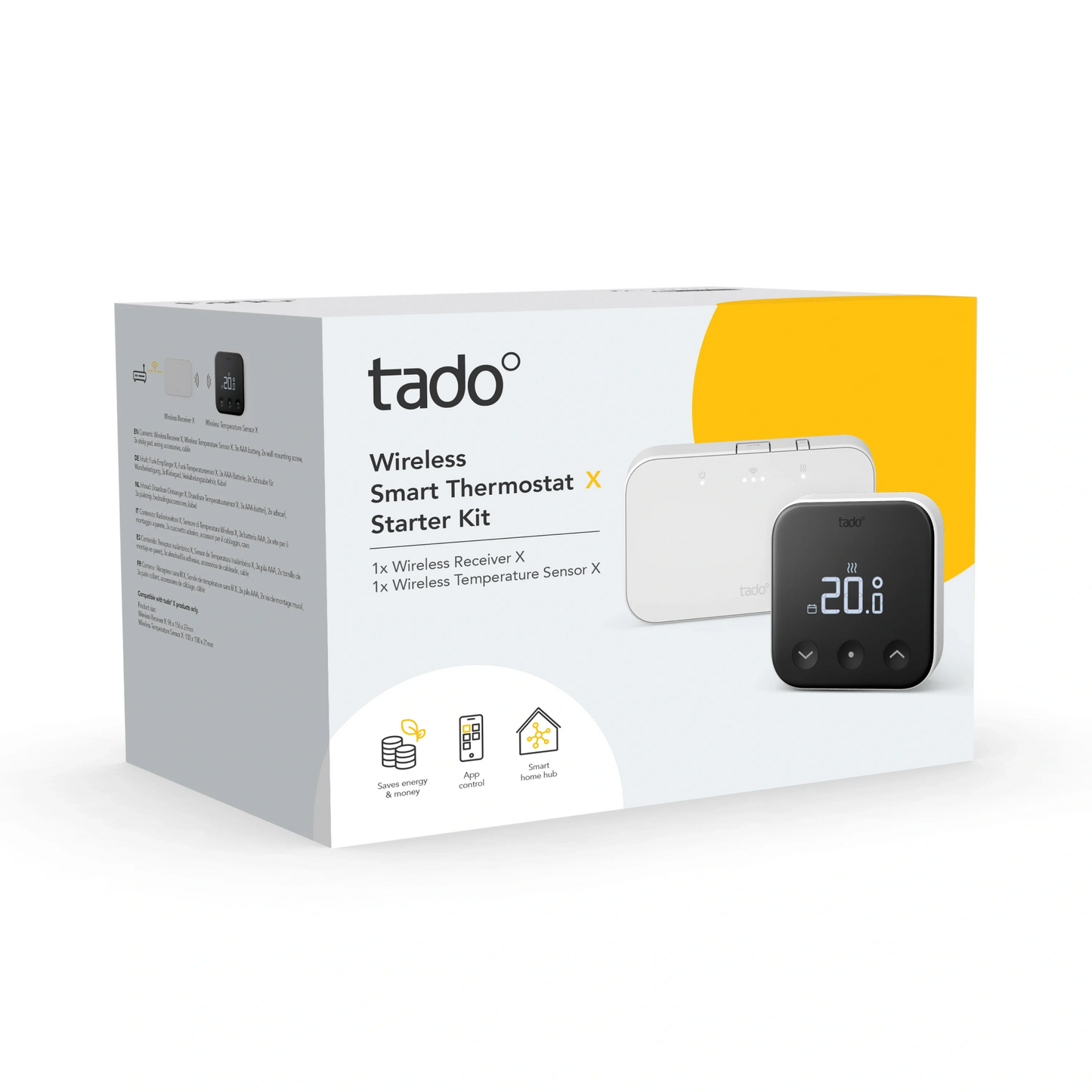 Thermostat Intelligent Sans Fil X - Kit de Démarrage + Thermostat Intelligent Quattro Pack X